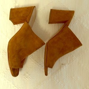 Maryam Nassir Zadeh Whiskey Suede Sandals Penelope